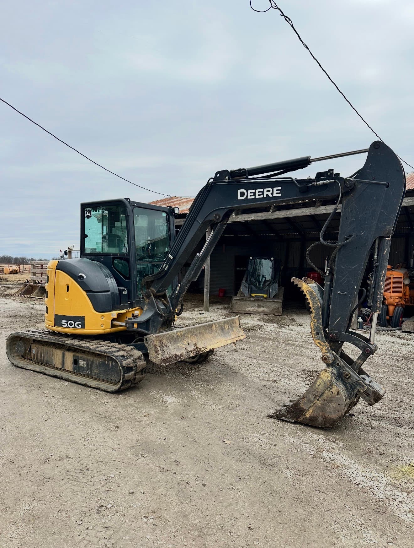 John Deere 50G mini excavator available for rent in Randolph and Macon County, Missouri